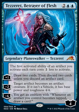 Tezzeret, Betrayer of Flesh⁣ - Kamigawa: Neon Dynasty⁣ (Mythic)⁣ [84]