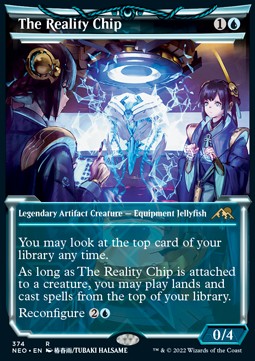 The Reality Chip (V.1)⁣ - Kamigawa: Neon Dynasty: Extras⁣ (Rare)⁣ [374]