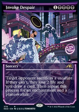 Invoke Despair (V.1)⁣ - Kamigawa: Neon Dynasty: Extras⁣ (Rare)⁣ [379]