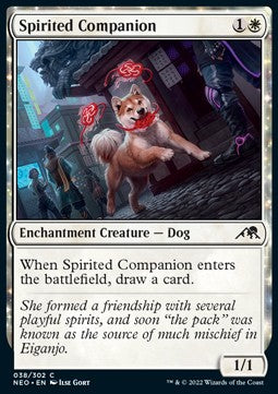 Spirited Companion⁣ - Kamigawa: Neon Dynasty⁣ (Common)⁣ [38]