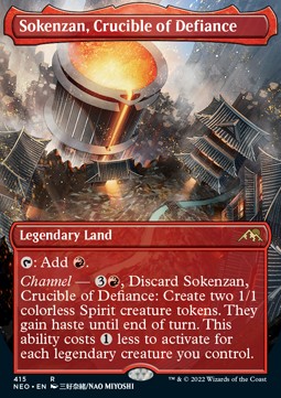 Sokenzan, Crucible of Defiance (V.1)⁣ - Kamigawa: Neon Dynasty: Extras⁣ (Rare)⁣ [415]