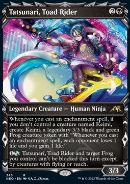 Tatsunari, Toad Rider (V.1)⁣ - Kamigawa: Neon Dynasty: Extras⁣ (Rare)⁣ [345]