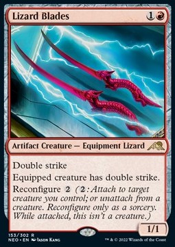 Lizard Blades⁣ - Kamigawa: Neon Dynasty⁣ (Rare)⁣ [153]