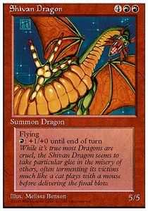 Shivan Dragon⁣ - Fourth Edition⁣ (Rare)
