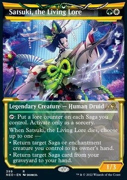 Satsuki, the Living Lore (V.1)⁣ - Kamigawa: Neon Dynasty: Extras⁣ (Rare)⁣ [399]