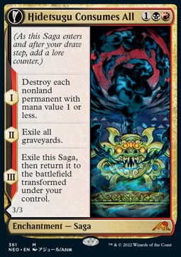 Hidetsugu Consumes All // Vessel of the All-Consuming (V.1)⁣ - Kamigawa: Neon Dynasty: Extras⁣ (Mythic)⁣ [361]