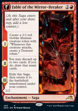 Fable of the Mirror-Breaker // Reflection of Kiki-Jiki (V.2)⁣ - Kamigawa: Neon Dynasty: Extras⁣ (Rare)⁣ [465]