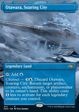 Otawara, Soaring City (V.1)⁣ - Kamigawa: Neon Dynasty: Extras⁣ (Rare)⁣ [414]