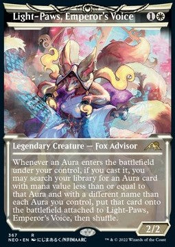 Light-Paws, Emperor's Voice (V.1)⁣ - Kamigawa: Neon Dynasty: Extras⁣ (Rare)⁣ [367]