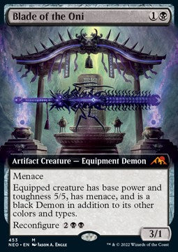 Blade of the Oni (V.2)⁣ - Kamigawa: Neon Dynasty: Extras⁣ (Mythic)⁣ [453]