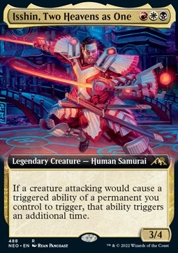 Isshin, Two Heavens as One (V.2)⁣ - Kamigawa: Neon Dynasty: Extras⁣ (Rare)⁣ [488]