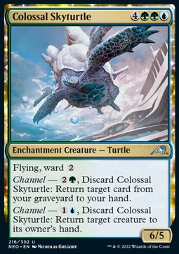 Colossal Skyturtle⁣ - Kamigawa: Neon Dynasty⁣ (Uncommon)⁣ [216]