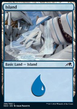 Island (V.4)⁣ - Kamigawa: Neon Dynasty⁣ (Land)⁣ [286]