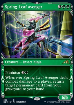Spring-Leaf Avenger (V.1)⁣ - Kamigawa: Neon Dynasty: Extras⁣ (Rare)⁣ [349]