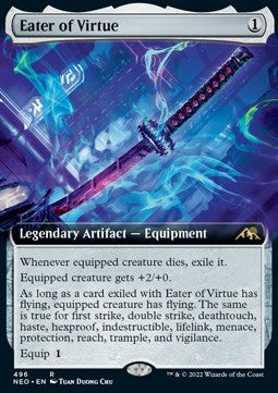 Eater of Virtue (V.2)⁣ - Kamigawa: Neon Dynasty: Extras⁣ (Rare)⁣ [496]