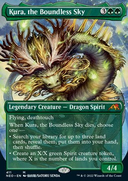Kura, the Boundless Sky (V.1)⁣ - Kamigawa: Neon Dynasty: Extras⁣ (Mythic)⁣ [411]