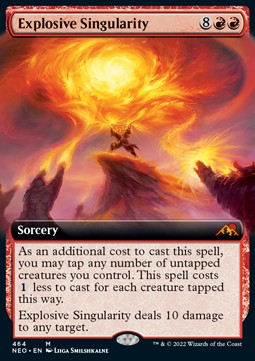 Explosive Singularity (V.2)⁣ - Kamigawa: Neon Dynasty: Extras⁣ (Mythic)⁣ [464]