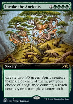 Invoke the Ancients (V.2)⁣ - Kamigawa: Neon Dynasty: Extras⁣ (Rare)⁣ [474]