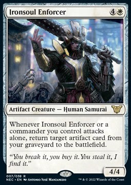 Ironsoul Enforcer (V.1)⁣ - Commander: Kamigawa: Neon Dynasty⁣ (Rare)⁣ [7]