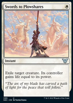 Swords to Plowshares⁣ - Commander: Kamigawa: Neon Dynasty⁣ (Uncommon)⁣ [89]