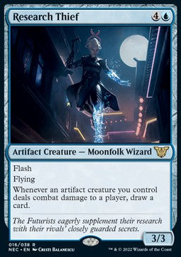 Research Thief (V.1) - Commander: Kamigawa: Neon Dynasty (Rare) [NEC-16]