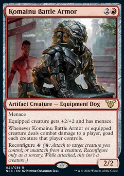 Komainu Battle Armor (V.1)⁣ - Commander: Kamigawa: Neon Dynasty⁣ (Rare)⁣ [21]