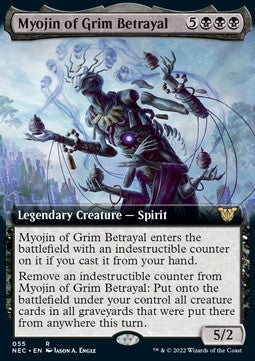 Myojin of Grim Betrayal (V.2) - Commander: Kamigawa: Neon Dynasty (Rare) [NEC-55]