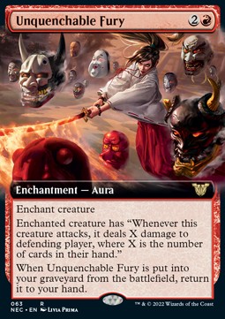Unquenchable Fury (V.2)⁣ - Commander: Kamigawa: Neon Dynasty⁣ (Rare)⁣ [63]