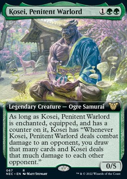 Kosei, Penitent Warlord (V.2)⁣ - Commander: Kamigawa: Neon Dynasty⁣ (Rare)⁣ [67]