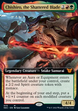Chishiro, the Shattered Blade (V.2)⁣ - Commander: Kamigawa: Neon Dynasty⁣ (Mythic)⁣ [73]