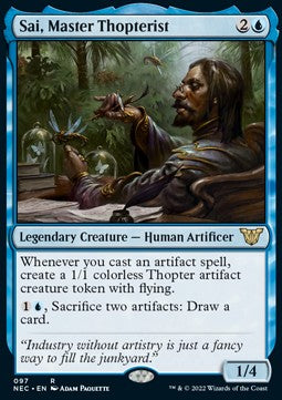 Sai, Master Thopterist⁣ - Commander: Kamigawa: Neon Dynasty⁣ (Rare)⁣ [97]