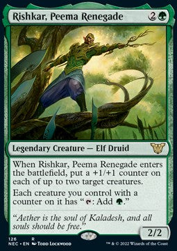 Rishkar, Peema Renegade⁣ - Commander: Kamigawa: Neon Dynasty⁣ (Rare)⁣ [126]
