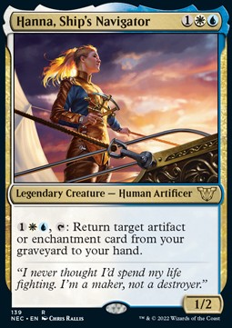 Hanna, Ship's Navigator⁣ - Commander: Kamigawa: Neon Dynasty⁣ (Rare)⁣ [139]