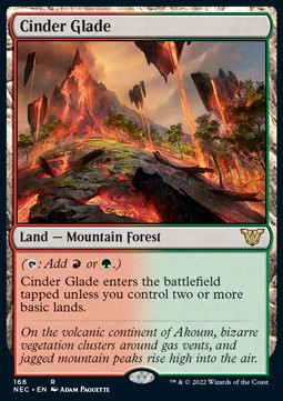 Cinder Glade⁣ - Commander: Kamigawa: Neon Dynasty⁣ (Rare)⁣ [166]