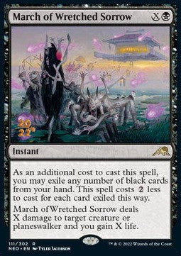 March of Wretched Sorrow (V.1)⁣ - Kamigawa: Neon Dynasty: Promos⁣ (Rare)⁣ [111]