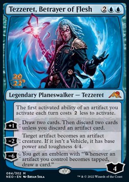 Tezzeret, Betrayer of Flesh (V.1)⁣ - Kamigawa: Neon Dynasty: Promos⁣ (Mythic)⁣ [84]
