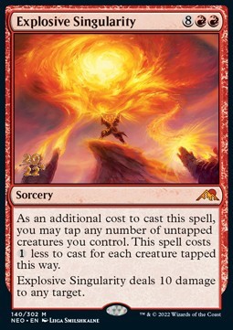 Explosive Singularity (V.1)⁣ - Kamigawa: Neon Dynasty: Promos⁣ (Mythic)⁣ [140]