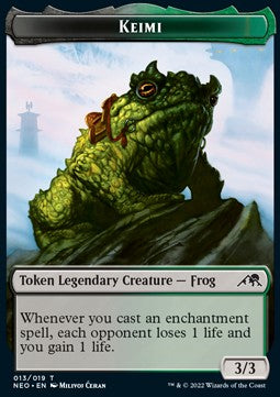 Keimi Token (Black and Green 3/3)⁣ - Kamigawa: Neon Dynasty: Extras⁣ (Token)⁣ [T13]