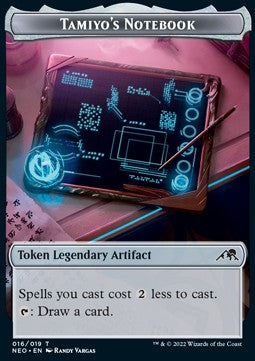 Tamiyo's Notebook Token // Samurai Token (W 2/2)⁣ - Kamigawa: Neon Dynasty: Extras⁣ (Token)⁣ [T 16/3]