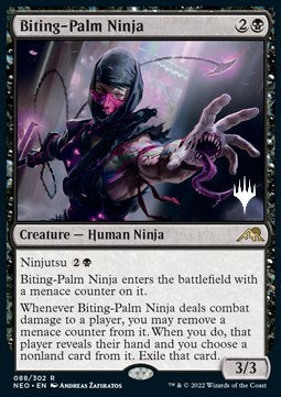 Biting-Palm Ninja (V.2)⁣ - Kamigawa: Neon Dynasty: Promos⁣ (Rare)⁣ [88]