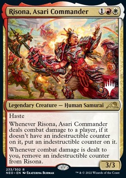 Risona, Asari Commander (V.2)⁣ - Kamigawa: Neon Dynasty: Promos⁣ (Rare)⁣ [233]