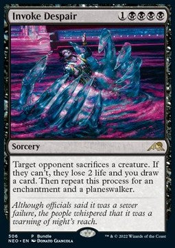Invoke Despair (V.3)⁣ - Kamigawa: Neon Dynasty: Promos⁣ (Rare)⁣ [506]