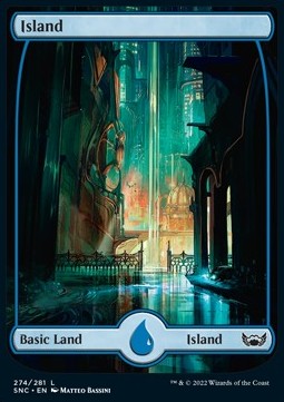 Island (V.1)⁣ - Streets of New Capenna⁣ (Land)⁣ [274]