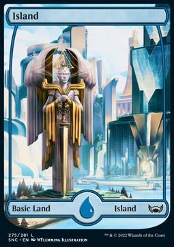 Island (V.2)⁣ - Streets of New Capenna⁣ (Land)⁣ [275]