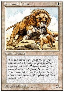 Savannah Lions⁣ - Fourth Edition⁣ (Rare)