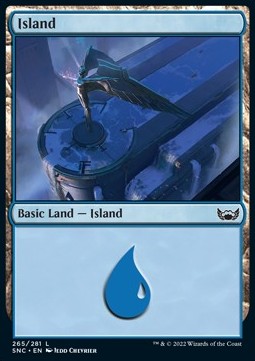 Island (V.4)⁣ - Streets of New Capenna⁣ (Land)⁣ [265]