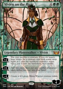 Vivien on the Hunt (V.1)⁣ - Streets of New Capenna: Extras⁣ (Mythic)⁣ [283]