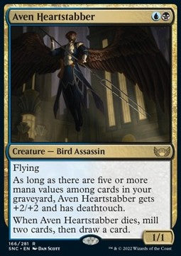 Aven Heartstabber⁣ - Streets of New Capenna⁣ (Rare)⁣ [166]