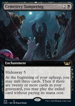 Cemetery Tampering⁣ - Streets of New Capenna: Extras⁣ (Rare)⁣ [418]