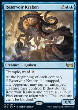 Reservoir Kraken⁣ - Streets of New Capenna⁣ (Rare)⁣ [56]